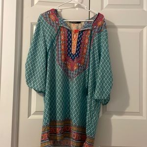 Womens L tunic dress with tassels